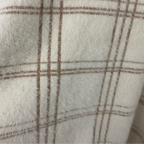 Cyrus Jacquard Mink Pullover Sweater Hamilton Windowpane Beige Tan XL Soft NEW - Picture 5 of 11